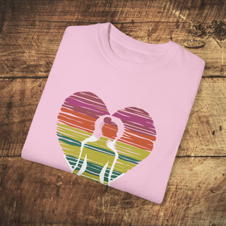 Vegan Love Garment-Dyed T-shirt Printify