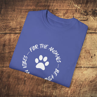 For The Animals Garment-Dyed T-shirt Printify