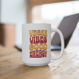 Vegan Vibes Mug 15oz Printify