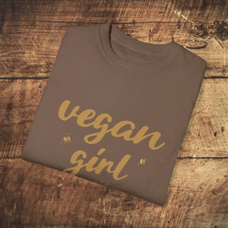 Vegan Girl Garment-Dyed T-shirt Printify