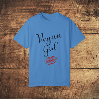 Vegan Girl Garment-Dyed T-shirt Printify