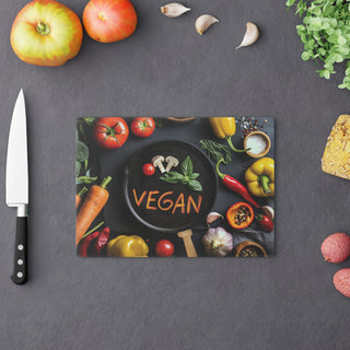 Vegan Tempered Glass Cutting Board Printify