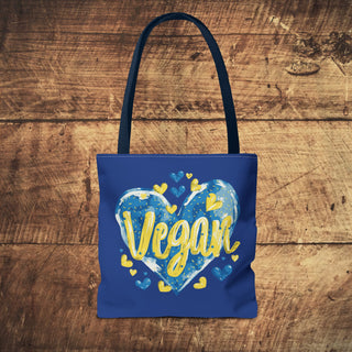 Vegan Heart Tote Bag Printify