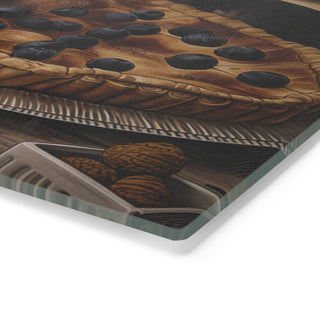 Vegan Pies Tempered Glass Cutting Board Printify