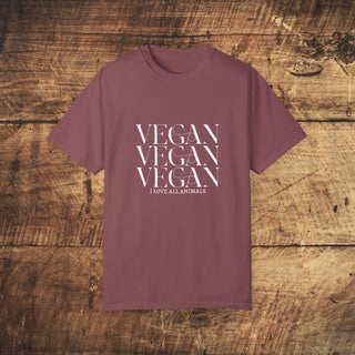 Vegan Garment-Dyed T-shirt Printify