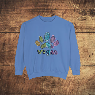 Vegan Garment-Dyed Sweatshirt Printify