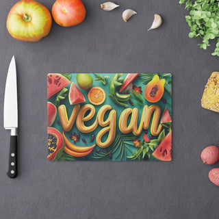 Vegan Tempered Glass Cutting Board Printify