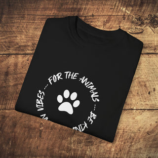 For The Animals Garment-Dyed T-shirt Printify