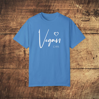 Vegan Girl Garment-Dyed T-shirt Printify