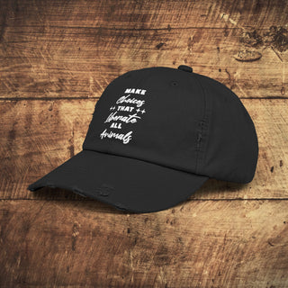 Make Choices Unisex Distressed Cap Printify