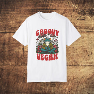 Groovy Vegan Garment-Dyed T-shirt Printify