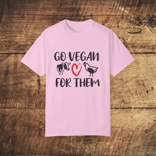 Go Vegan Garment-Dyed T-shirt Printify