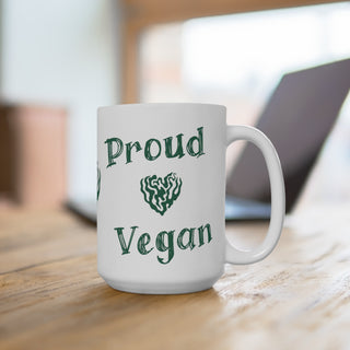 Proud Vegan, Coffee Mug 15oz Printify