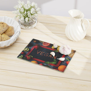 Vegan Tempered Glass Cutting Board Printify
