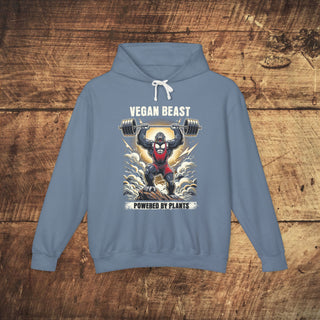 Vegan Beast Unisex Lightweight Hooded Sweatshirt