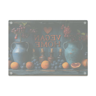 Vegan Home Tempered Glass Cutting Board Printify