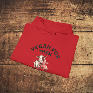 Vegan For Them Heavy Blend™ Hooded Sweatshirt Printify