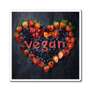 Vegan Heart Magnet Printify