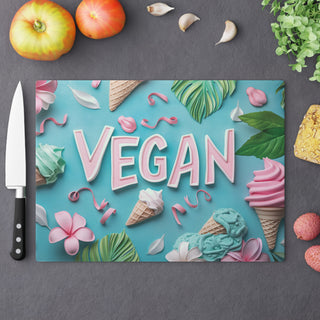 Vegan Tempered Glass Cutting Board Printify