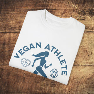 Vegan Athlete Garment-Dyed T-shirt Printify