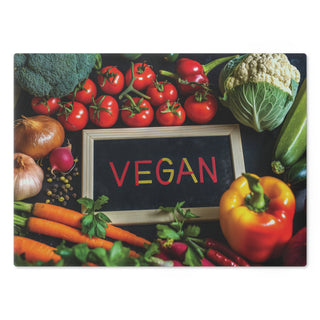 Vegan Tempered Glass Cutting Board Printify