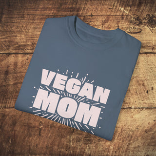 Vegan Mom Garment-Dyed T-shirt Printify