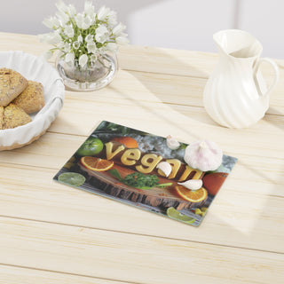 Vegan Tempered Glass Cutting Board Printify