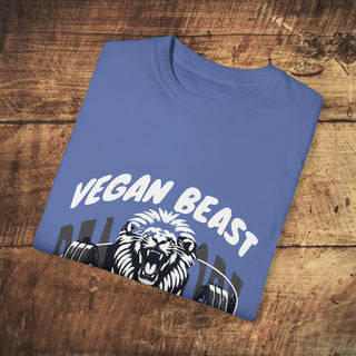 Vegan Beast Garment-Dyed T-shirt Printify