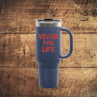 Vegan For Life Insulated Travel Mug, 40oz