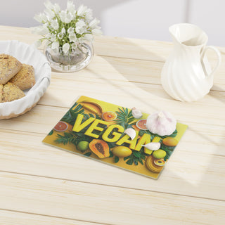 Vegan Tempered Glass Cutting Board Printify