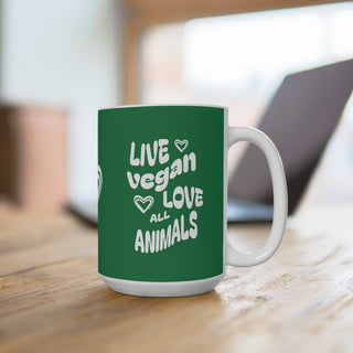 Live Vegan Coffee Mug 15oz