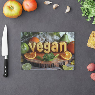 Vegan Tempered Glass Cutting Board Printify