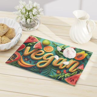 Vegan Tempered Glass Cutting Board Printify