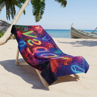 Vegan Beach Towel Printify