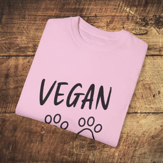 Vegan Paws Garment-Dyed T-shirt Printify