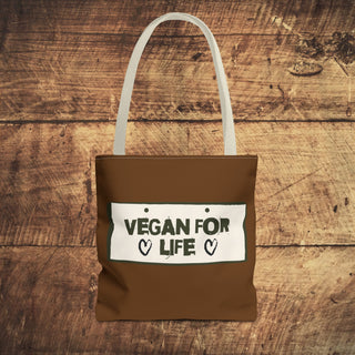 Vegan For Life Tote Bag Printify