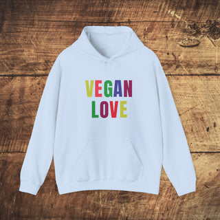 Vegan Love Heavy Blend™ Hooded Sweatshirt Printify