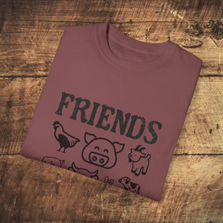 Friends Not Food Garment-Dyed T-shirt Printify