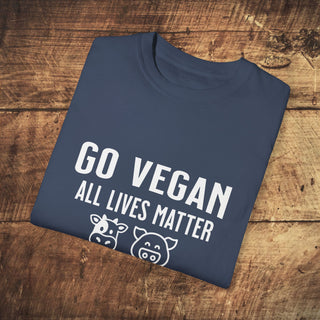 Go Vegan Unisex Garment-Dyed T-shirt