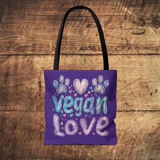 Vegan Love Tote Bag Printify