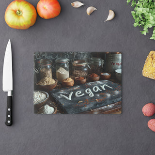 Vegan Tempered Glass Cutting Board Printify