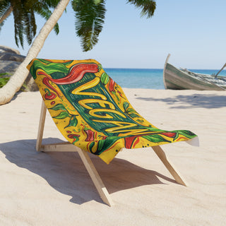 Vegan Beach Towel Printify