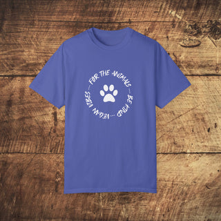 For The Animals Garment-Dyed T-shirt Printify