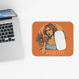 Vegan Girl Mouse Pad (Rectangle)