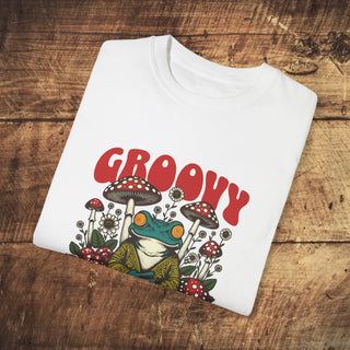 Groovy Vegan Garment-Dyed T-shirt Printify