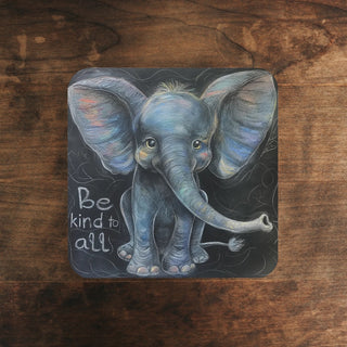 Be Kind to All Cork Back Coaster Printify