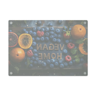 Vegan Home Tempered Glass Cutting Board Printify