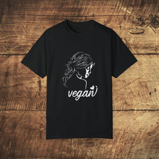 Vegan Girl Garment-Dyed T-shirt Printify