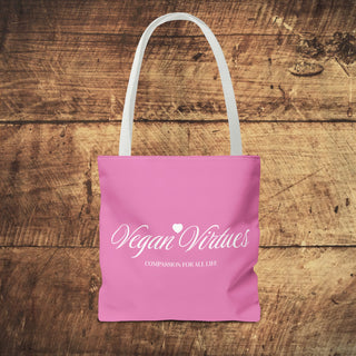 Vegan Virtues Tote Bag Printify