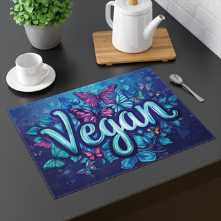 Vegan Butterflies Placemat, 1pc Printify